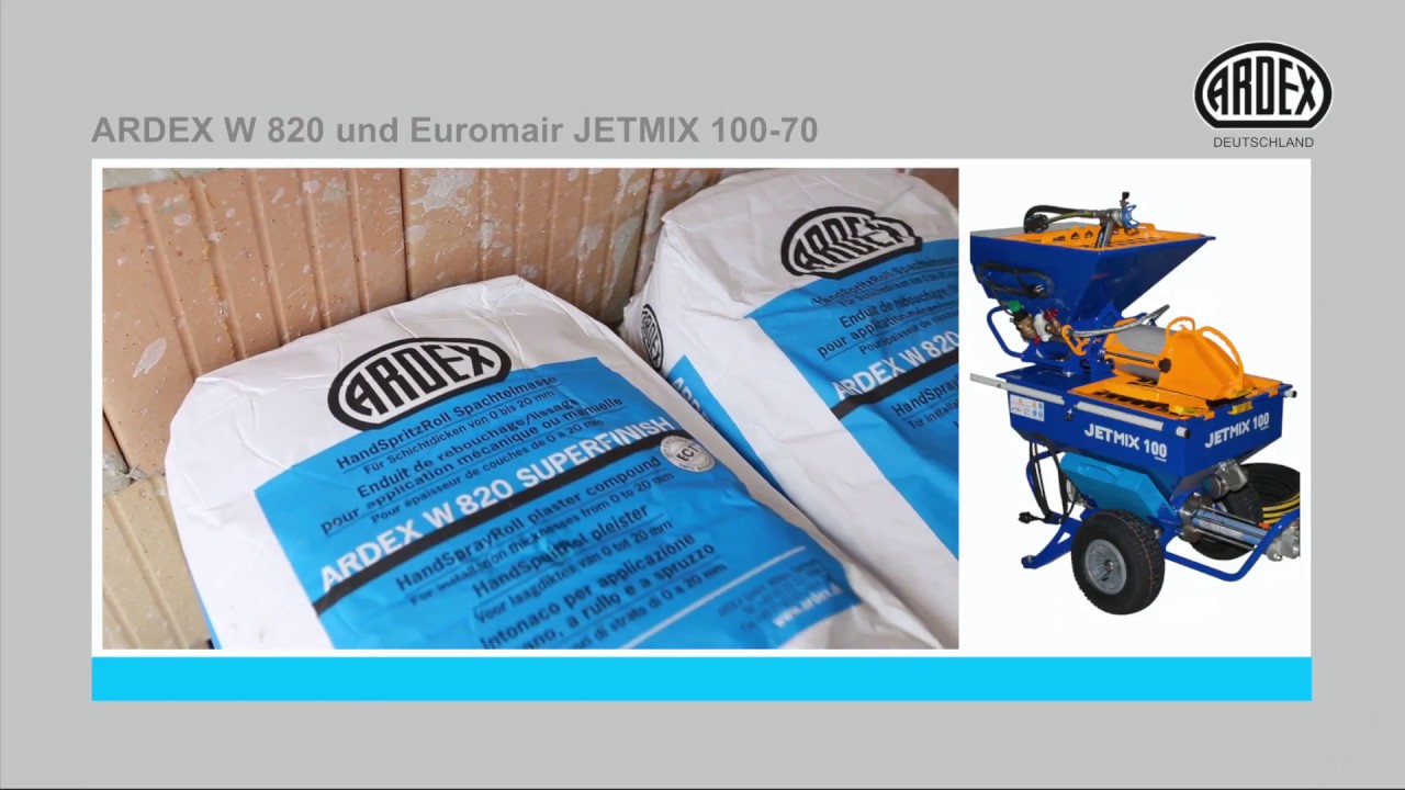ARDEX W 820 SUPERFINISH - Spachtelmasse der Spritzenklasse