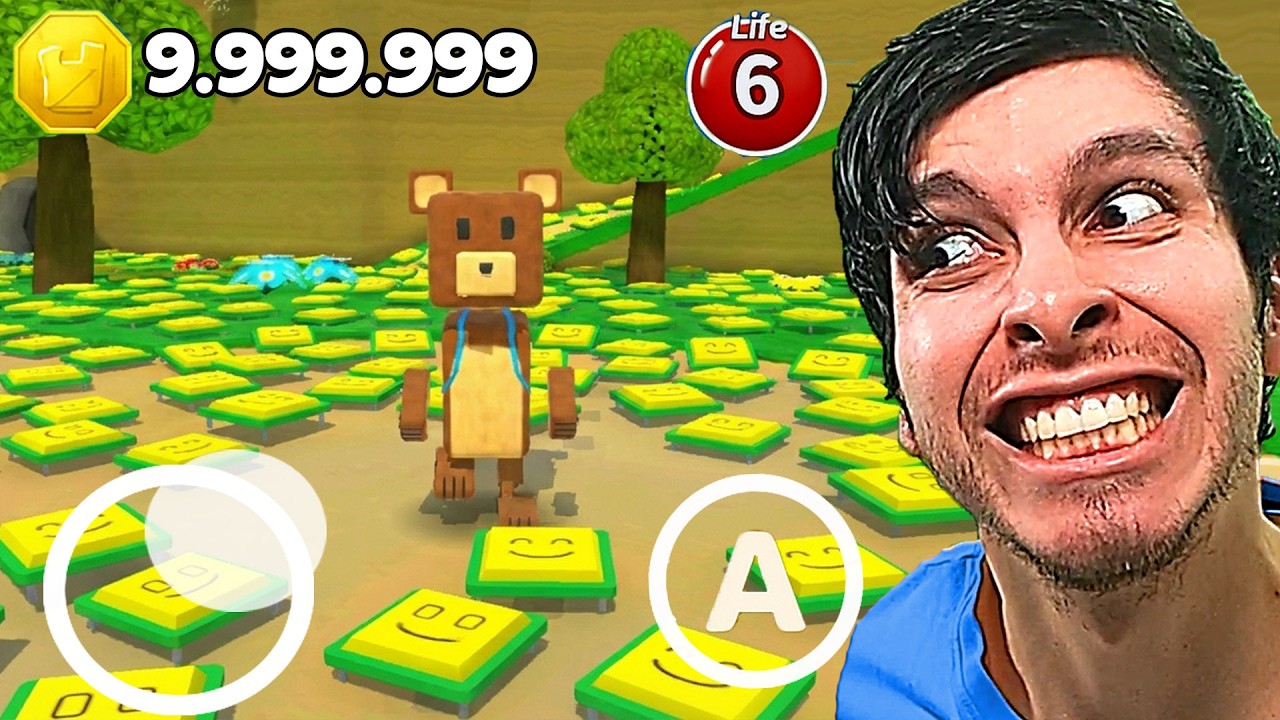 SALÍ del MAPA con RESORTES INFINITOS en SUPER BEAR ADVENTURE !!