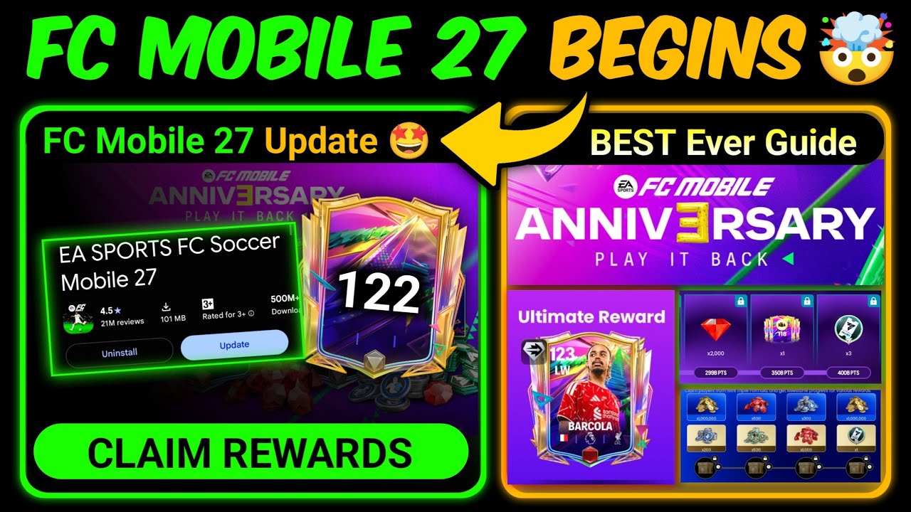 FC Mobile 27 уже здесь &mdash; Лучший гайд по событию 3-й годовщины | Mr. Believer
