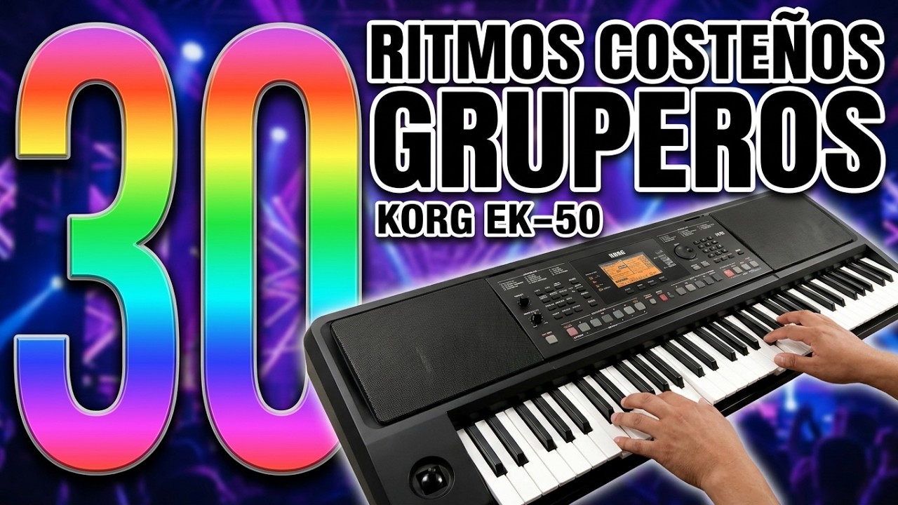 PAQUETE de Ritmos KORG Pa 50 SD Ritmos Costeños y Gruperos