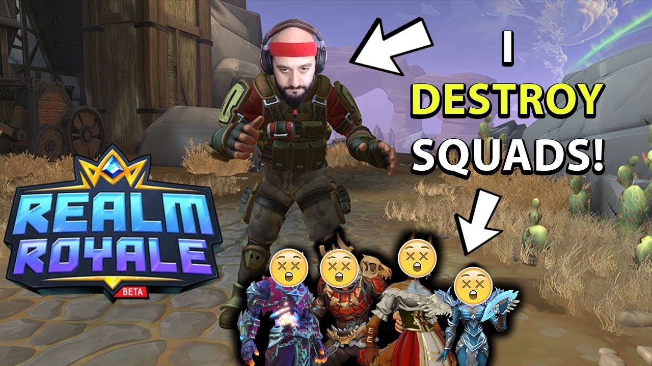 Axe Warrior DESTROYS Squads in Realm Royale | 18 KILLS | LONG AXE SHOTS/SNIPES!