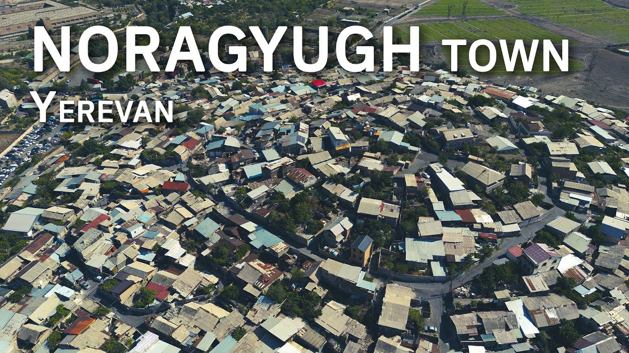 Walking historic streets Noragyugh in YEREVAN (2K)