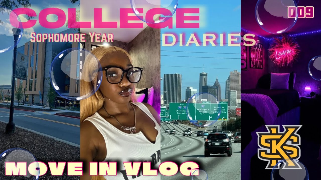 COLLEGE DIARIES S2.EP2: MOVE IN DAY @ KSU SOPHOMORE YEAR ❤︎ | Unpacking, Shopping, Decorating & MORE