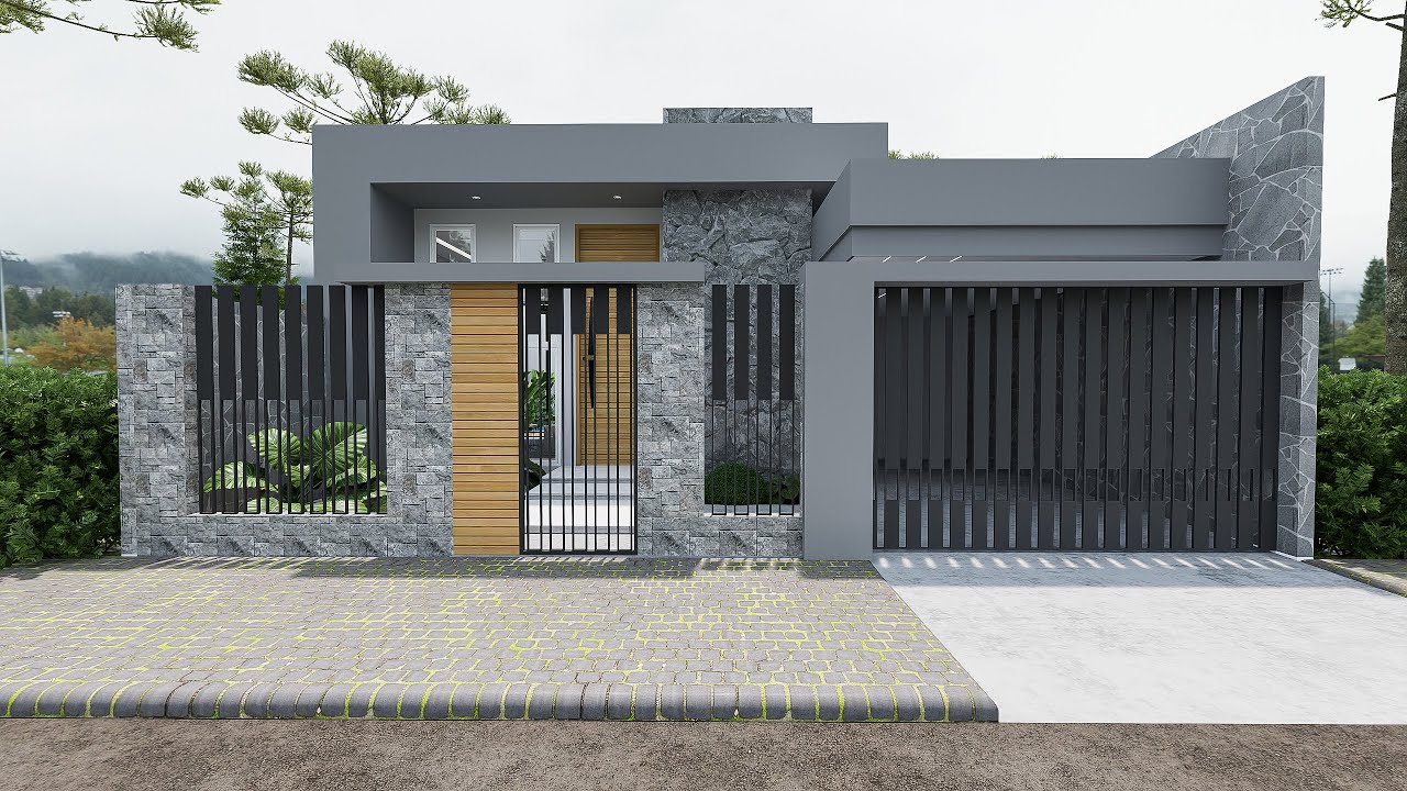 9mx21m Modern House Design 3 Bedrooms Full Exterior and Interior