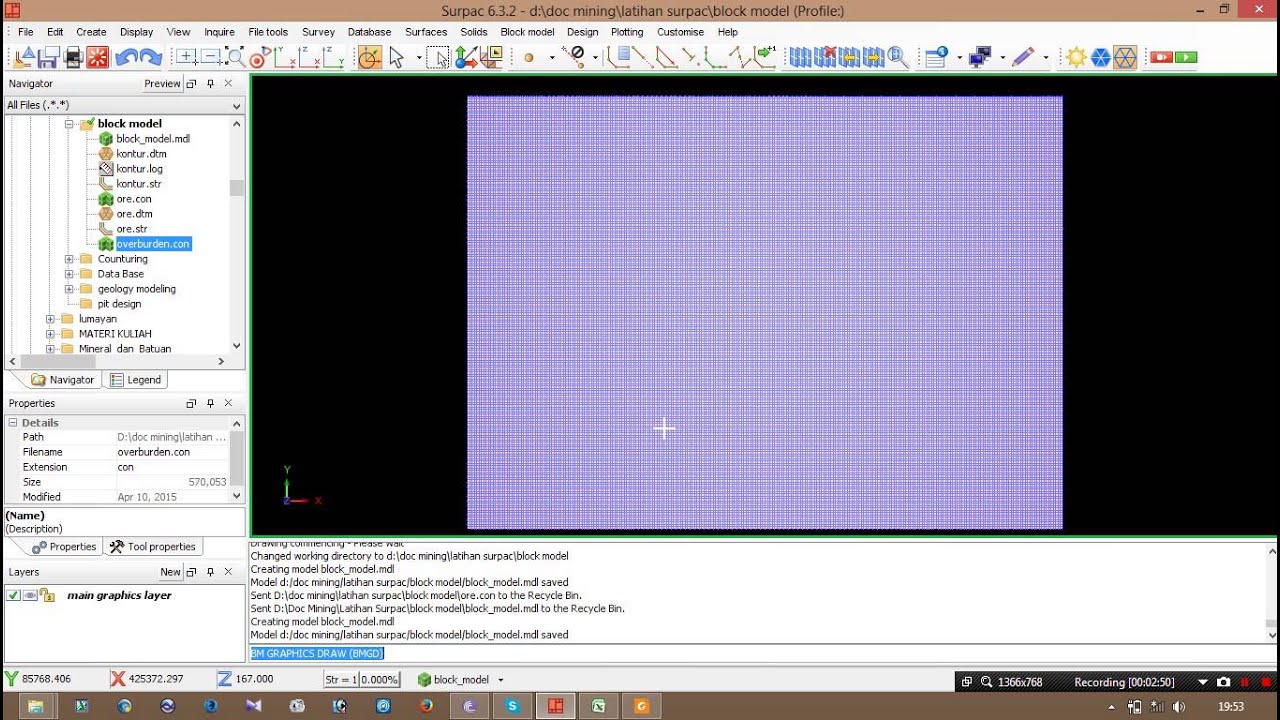 5  Block Modeling 1 Surpac