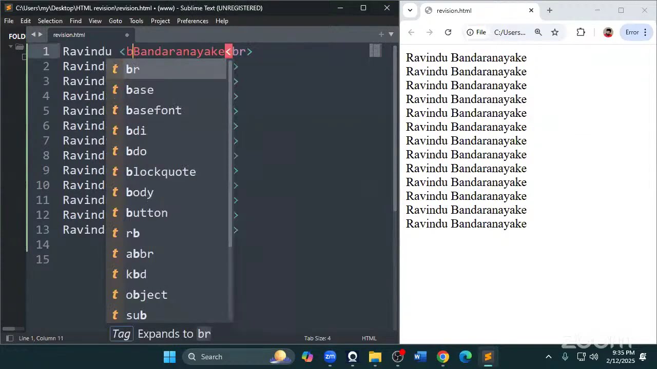 HTML Full Lesson High Speed Revision - AL ICT