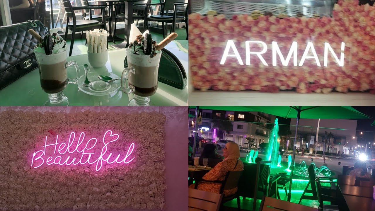 جولة في اكادير باي وتجربتي مع اشهر مقاهي فيها #armani #greens_café