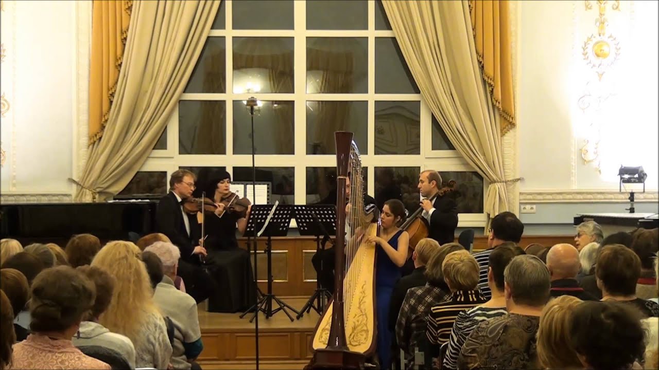 M . Grandjany . Aria in classic style  for harp and string quartet