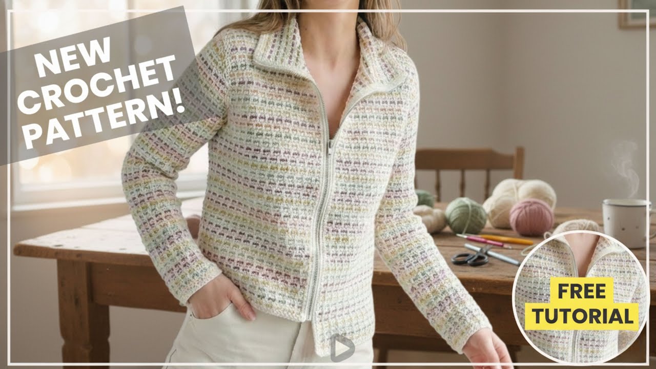 MAĞAZALARDA YOK! 😱 Tığ İşi Olduğuna Kimse İnanmadı |  Modern Hırka Modeli