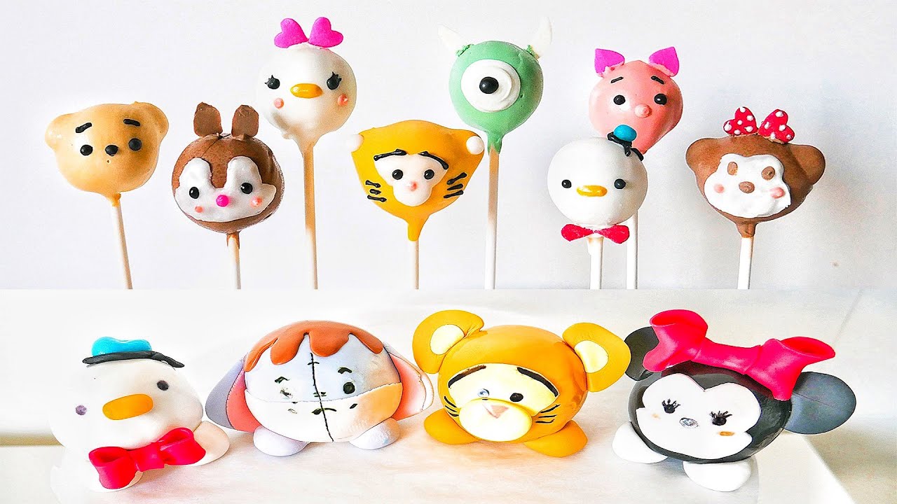 超可愛！迪士尼tsumtsum棒棒糖蛋糕【免烤箱】 Disney Tsum Tsum Cake Pop【NO OVEN】