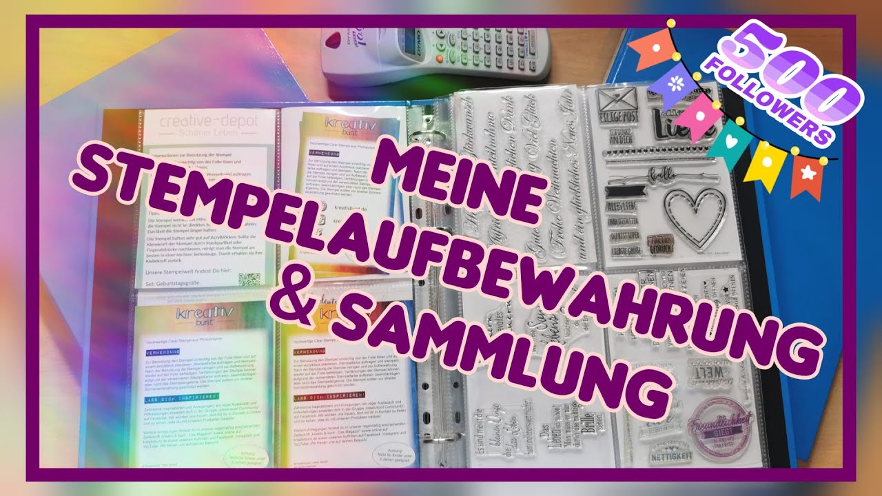 Meine Stempelsammlung und die perfekte Aufbewahrung! ✨500 Abo Special 💕