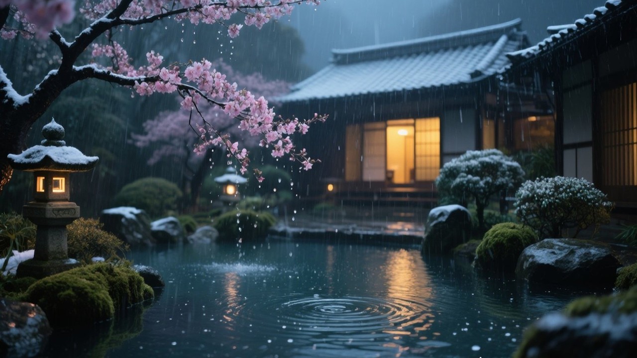 SLEEPSTREAM WITH NATURE RAIN SOUNDS AND FAST PIANO PLAYING FOR A CALMING NIGHT ROUTINE