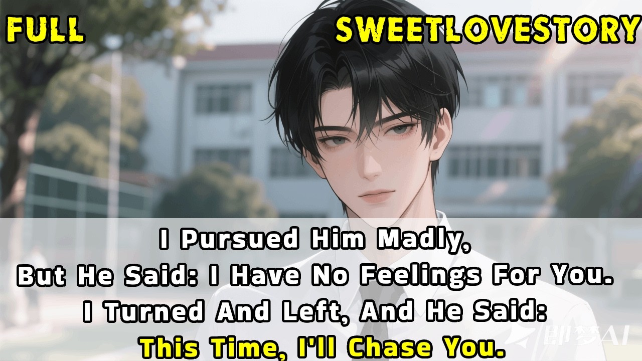 I pursued him madly,but he: I have no feelings for you I turned and left,but he: Now I'll chase you.