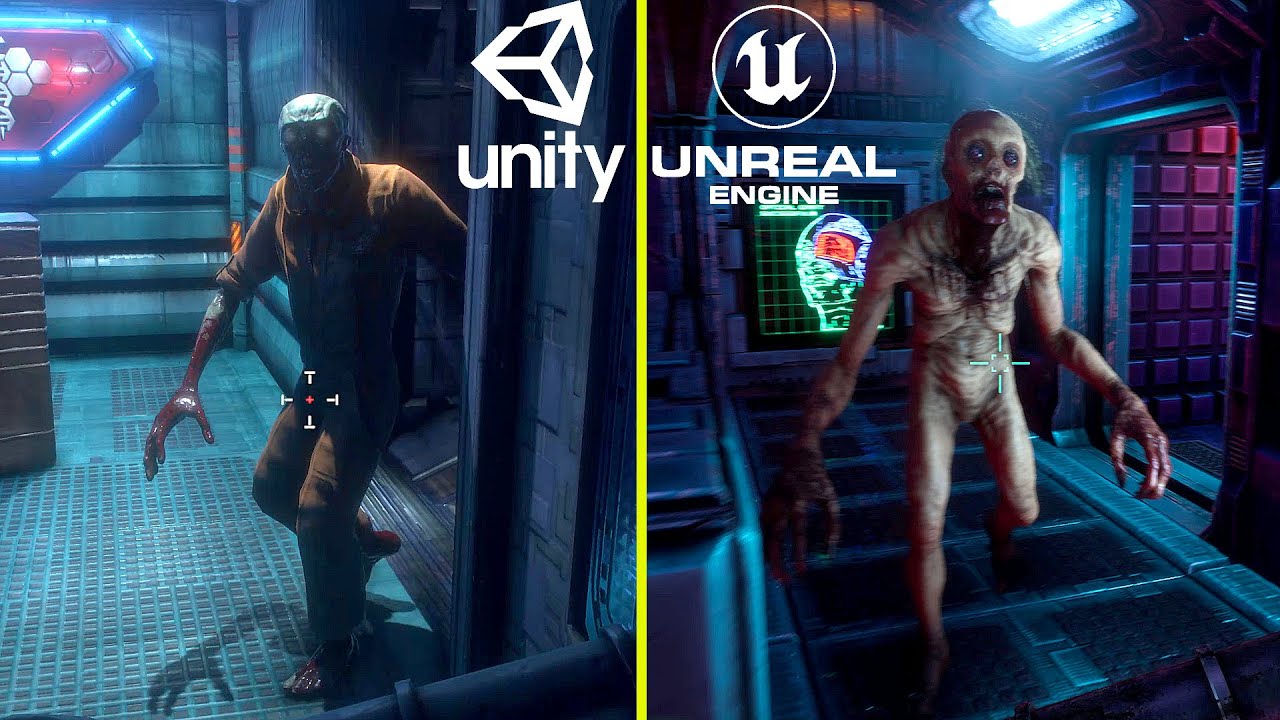 System Shock Remake Unity 2017 vs 2022 Unreal Engine 4 Demo Graphics Comparison - Steam Next Fest