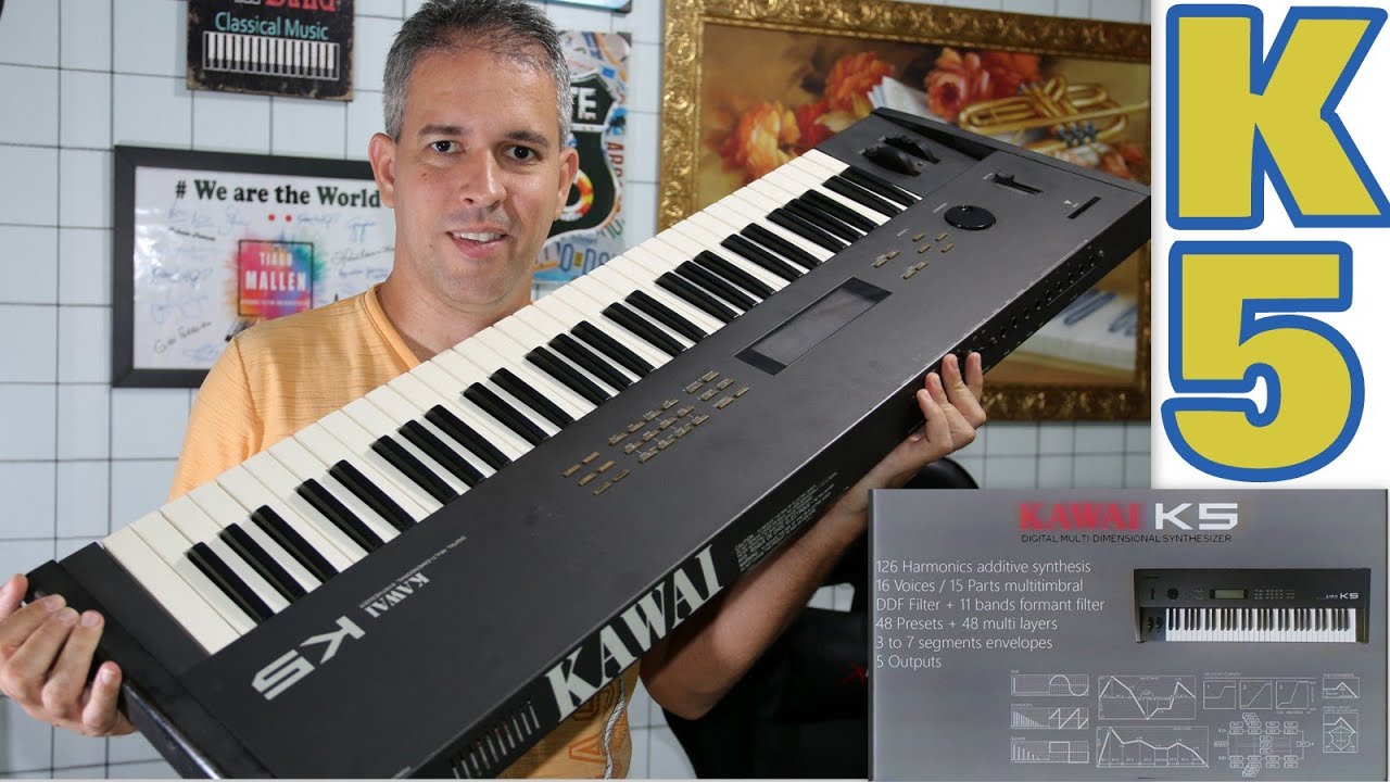 KAWAI K5 - (REVIEW) -  1987 - TEST SOUNDS by TIAGO MALLEN #kawai #vintagekeys