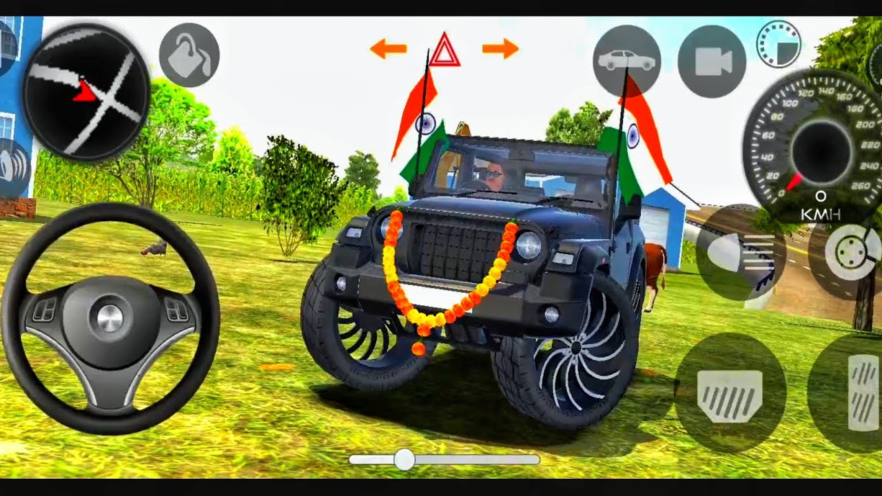 Modified Mahindra Thar😈Games:Indian White Thar (Gadi Wala Games) Car Game Android Game - #2025​
