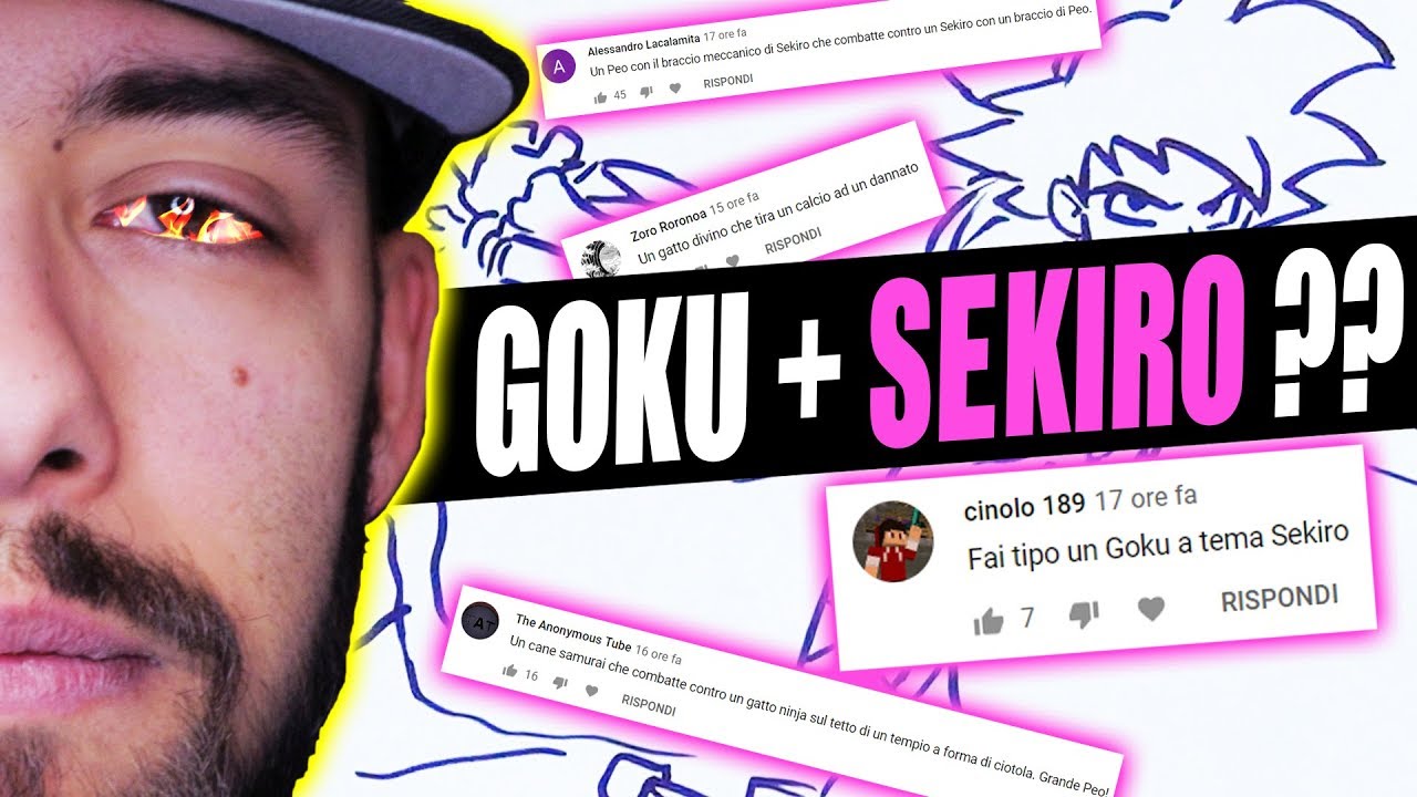 Disegno Fusione tra GOKU e SEKIRO??? - Disegno quello che volete - 08
