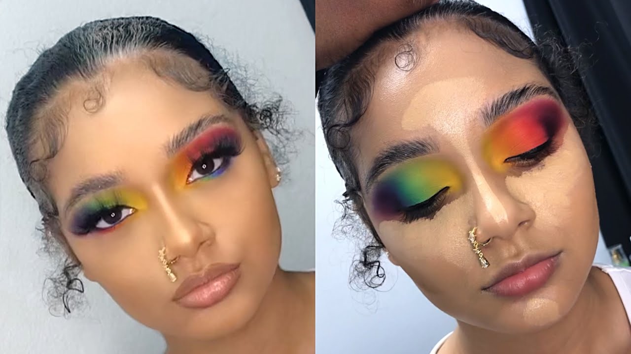 Reverse Rainbow Smokey Eye | Client Makeup Tutorial