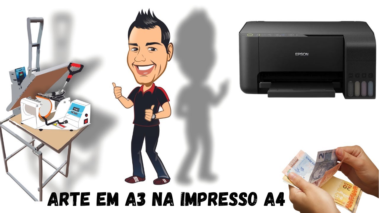 Como imprimir arte A3 em impressora A4 Epson