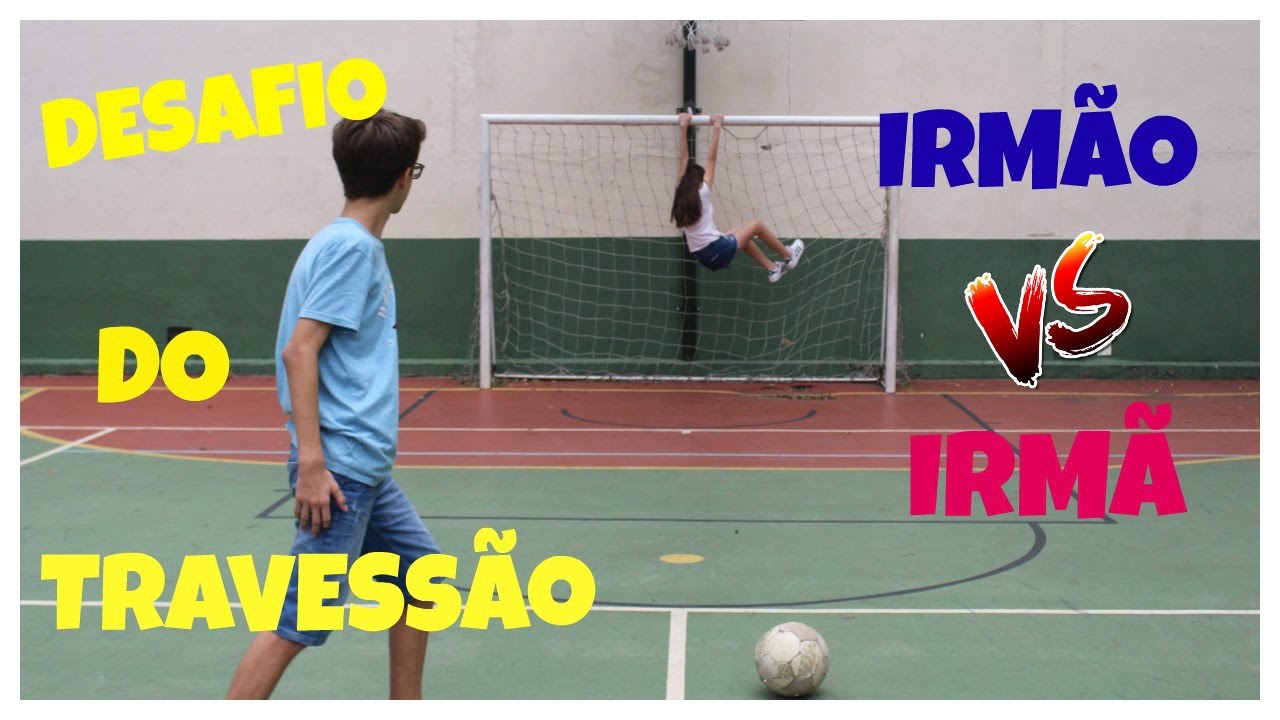 DESAFIO DO TRAVESSÃO - IRMÃO VS IRMÃ - RICK SANTINA
