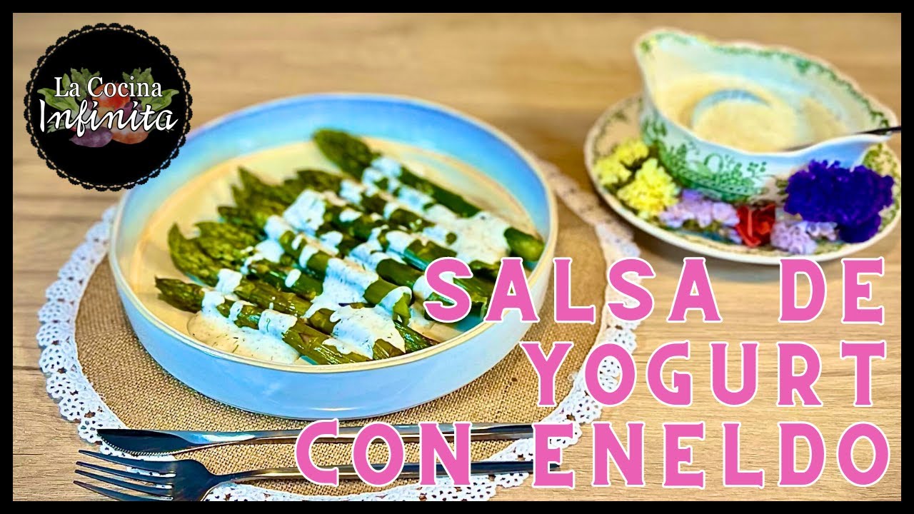 🔴 C&oacute;mo hacer salsa de yogur con eneldo en solo 5 minutos.👩🏻&zwj;🍳👨🏻&zwj;🍳