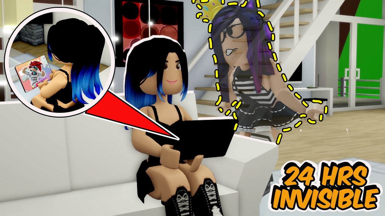 24 HRS ESPIANDO A LA EX DE MI NOVIO SOY INVISIBLE en Brookhaven | Kori