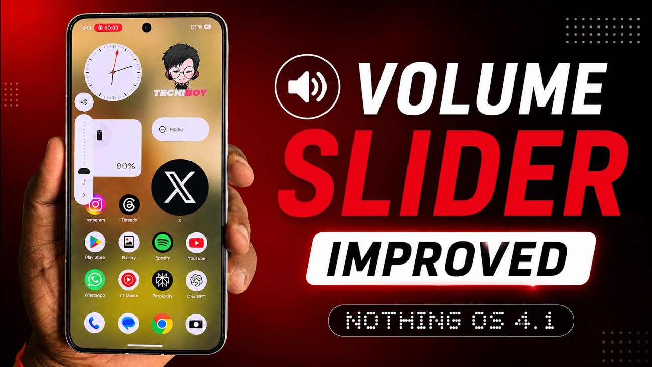 Nothing OS 4.1 Volume Slider is Improved! 🔥