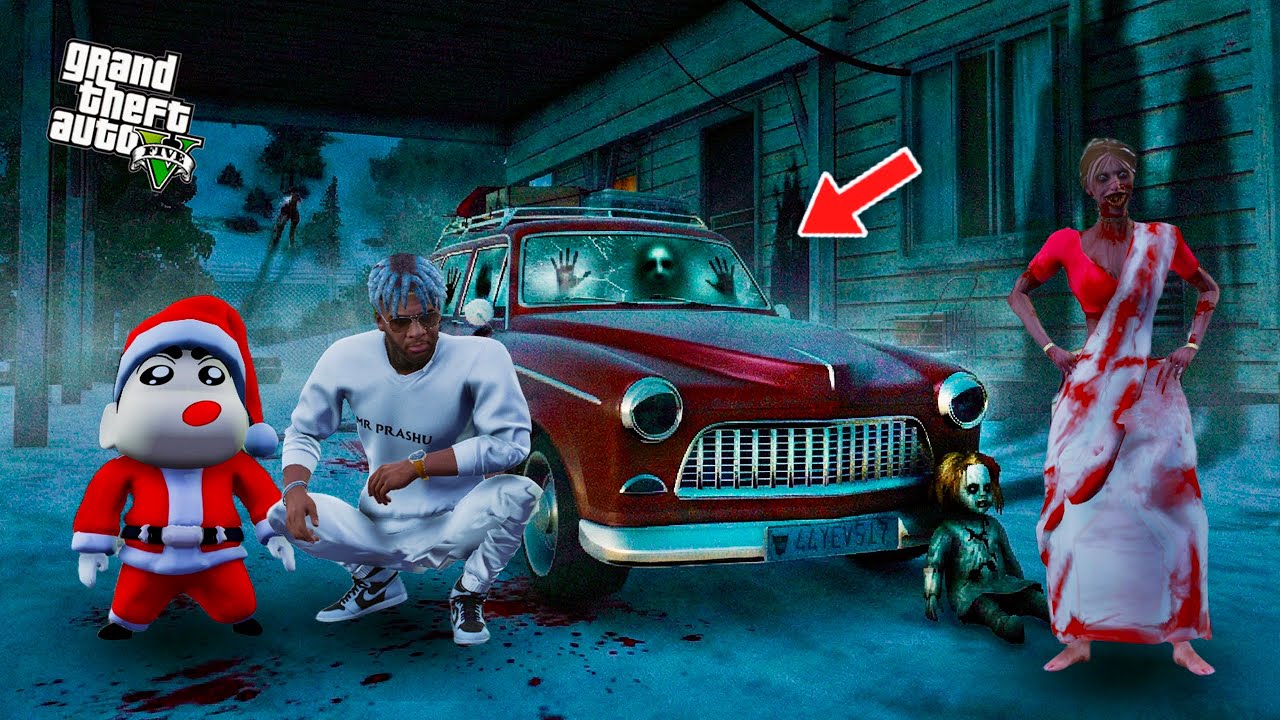 GTA V: Franklin & Shinchan Went to Kamla’s House to Steal Her Car #mrprashu #prashugamer #shinchan