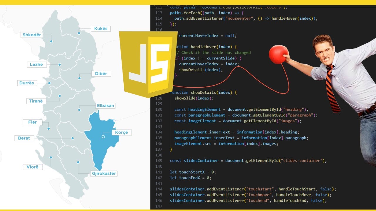 Make a Clickable SVG Map using JavaScript