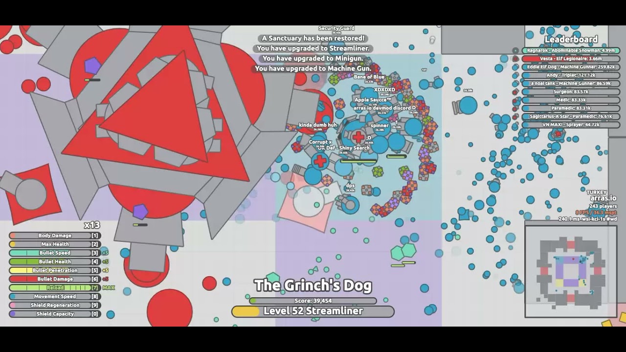 Arras.io-Legionary Crasher + Ragnarok = Hardest Fight Ever!