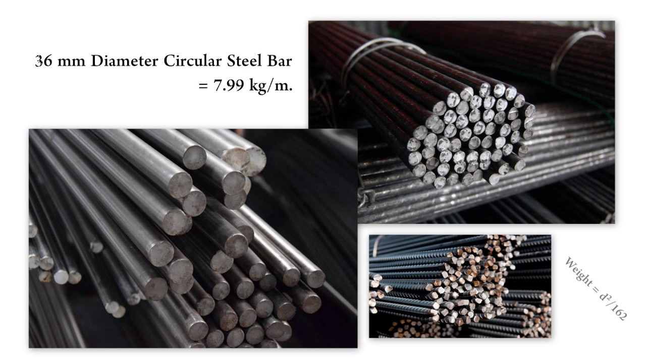 STANDARD WEIGHT OF CIRCULAR STEEL BAR