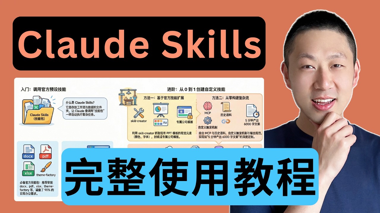 最強AI工作流：零基础10分鐘搭建Claude Skills！