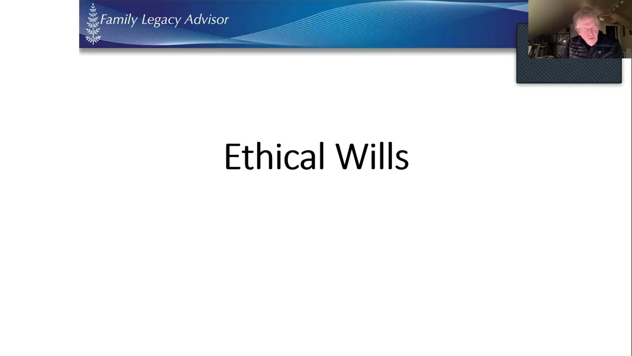 Ethical Wills with Dr. Eric Weiner