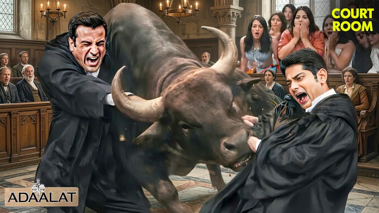 कोर्टरूम में घुसा खतरनाक बैल! सबकी जान पर बन आई⚖️🔥| New Adalat 2026 | Courtroom Drama #crime #attack