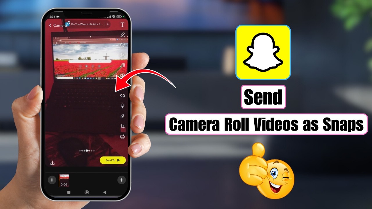 Как отправлять видео из фотогалереи в качестве снимков в Snapchat