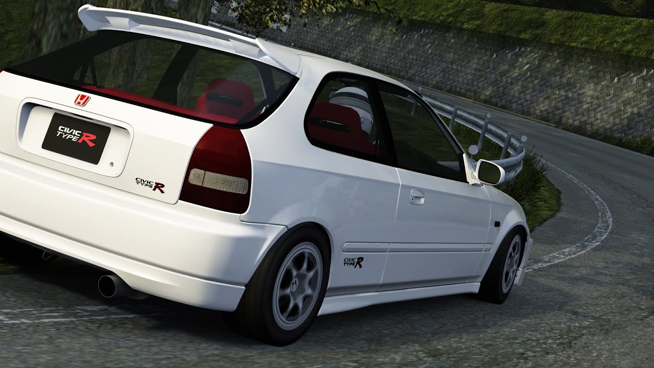 Lightweight Run |  Assetto Corsa Tsuchisaka峠 Time Attack w/Civic EK9 | 4:09.267