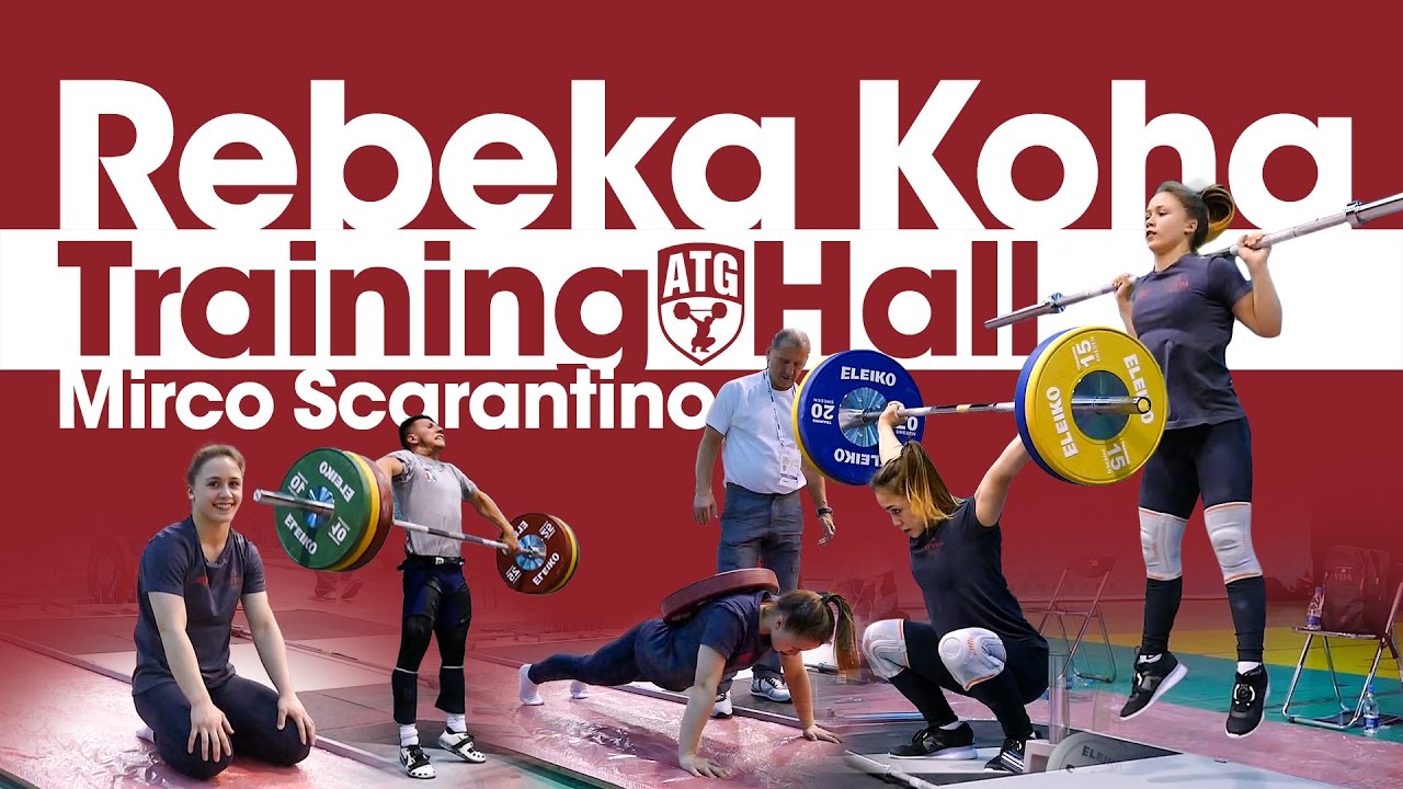 Rebeka Koha Europeans Training Hall Part 1 w/ Mirco Scarantino (Snatch, Clean & Jerk + Assistance)