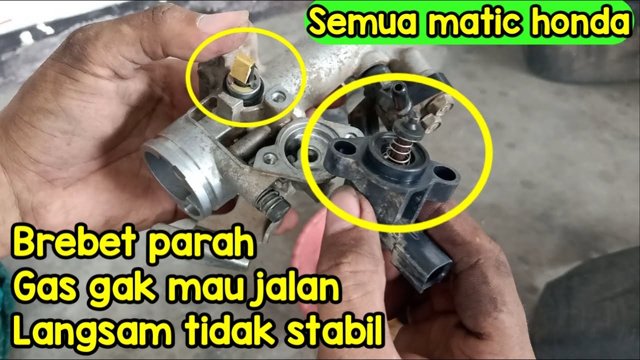 Trik atasi matic honda Brebet parah gak mau jalan dan langsam tidak stabil #beat #vario #beatfi