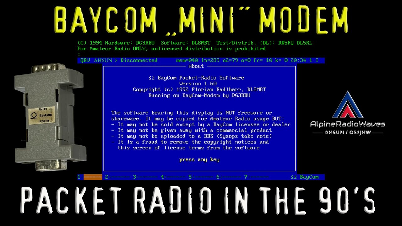 Baycom - The Poor Man's Packet Radio Modem and Software (it's not)