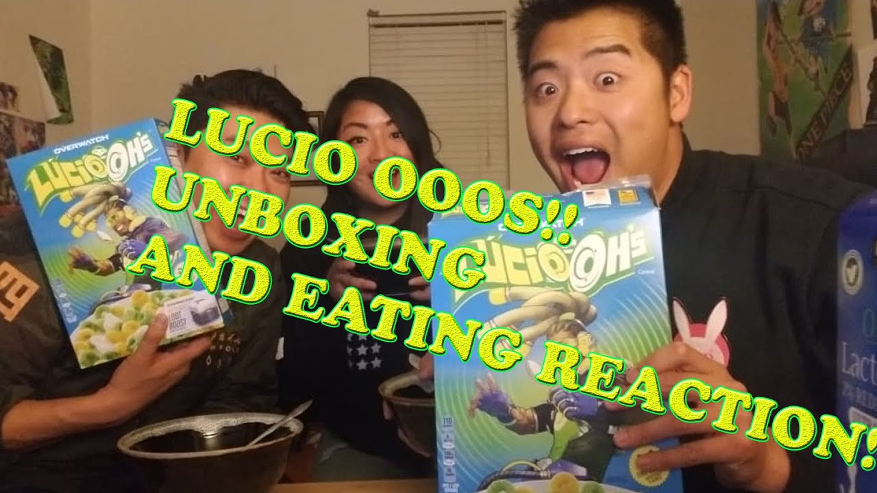 LUICO O OS CEREAL UNBOXING AND LIVE EATING REACTION #mukbang #livereaction #lucio #overwatchcereal
