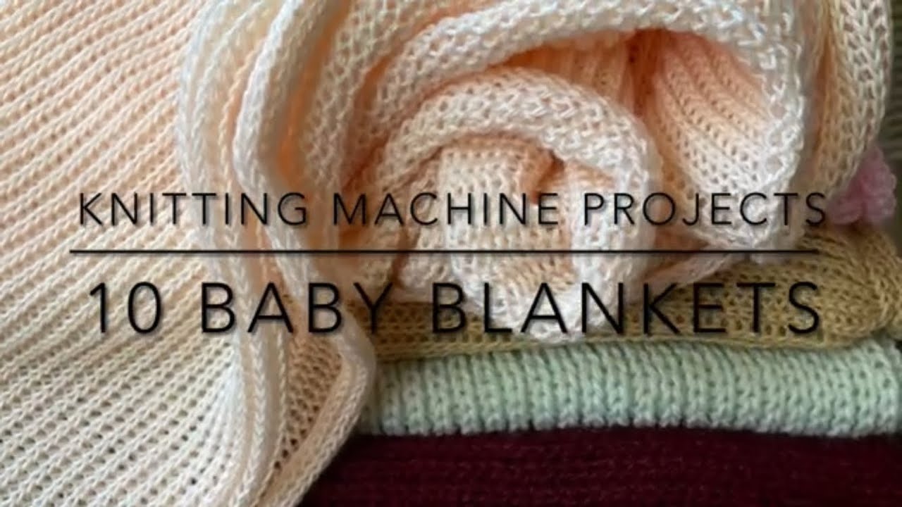 Baby blankets for premature babies, on brother knitting machine #knittingmachine #baby