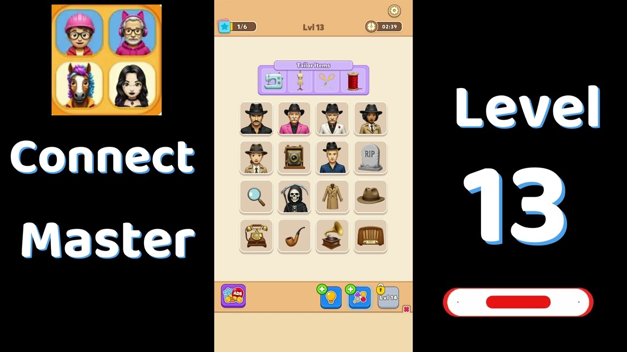 Connect Master Level 13 Walkthrough 🧩 | Match Puzzle | Puzzle Solutions & Tips | Go Answer