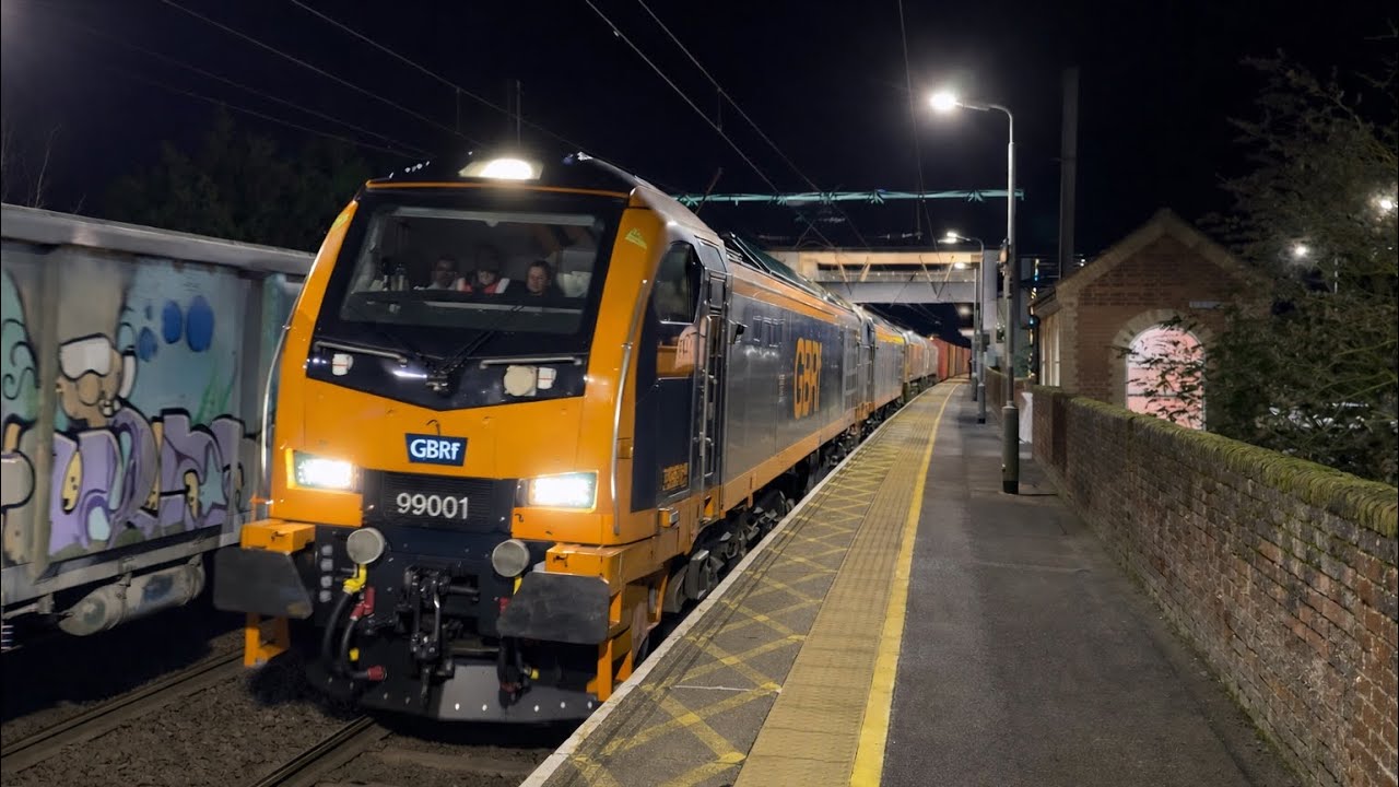 GBRF Class 99 Testing at Stowmarket 13/02/25