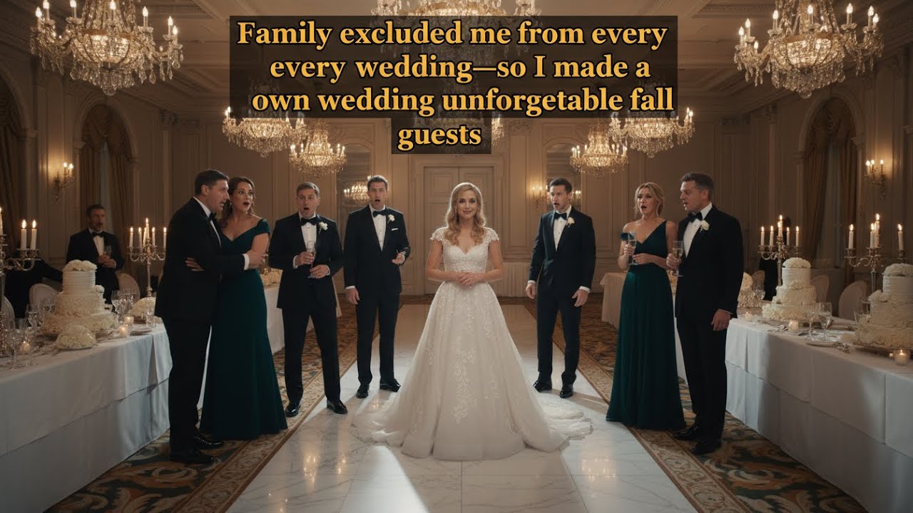 FAMILY EXCLUDED ME FROM EVERY WEDDING—SO I MADE MY OWN WEDDING UNFORGETTABLE FOR ALL GUESTS.