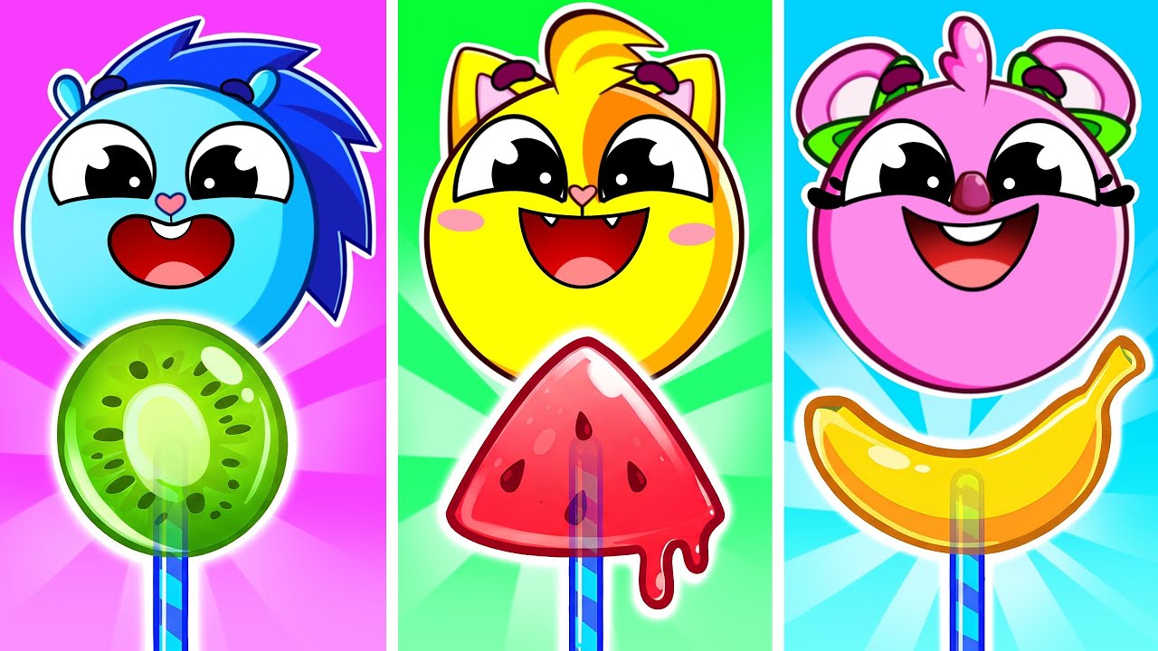 Rainbow Lollipop Song 🍭 Sharing Is Caring | Funny Kids Songs 🐱🐨🐰🦁And Nursery Rhymes by Baby Zoo
