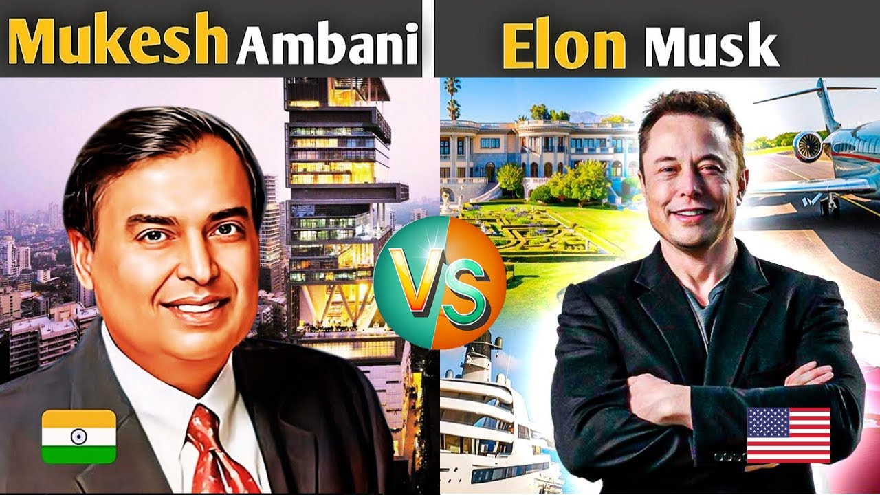 Mukesh Ambani VS Elon Musk || Biography, Lifestyle, Business, Car, Net worth, House