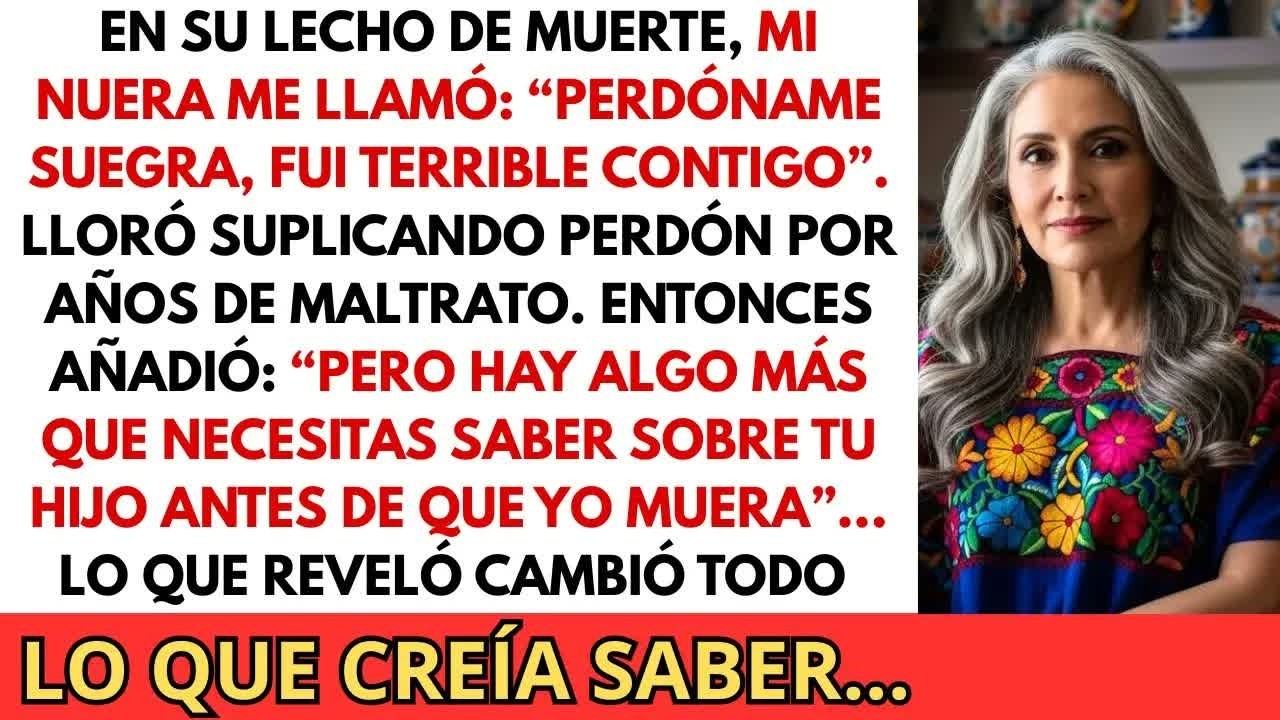 Lo que mi nuera me reveló sobre mi hijo DESTRUYÓ todo lo que creía saber de él...
