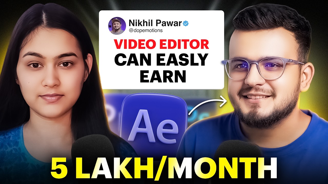 You Can Easily Make 5 LAKHS/MONTH as a Video Editor | Video Editing Roadmap | @dopemotions