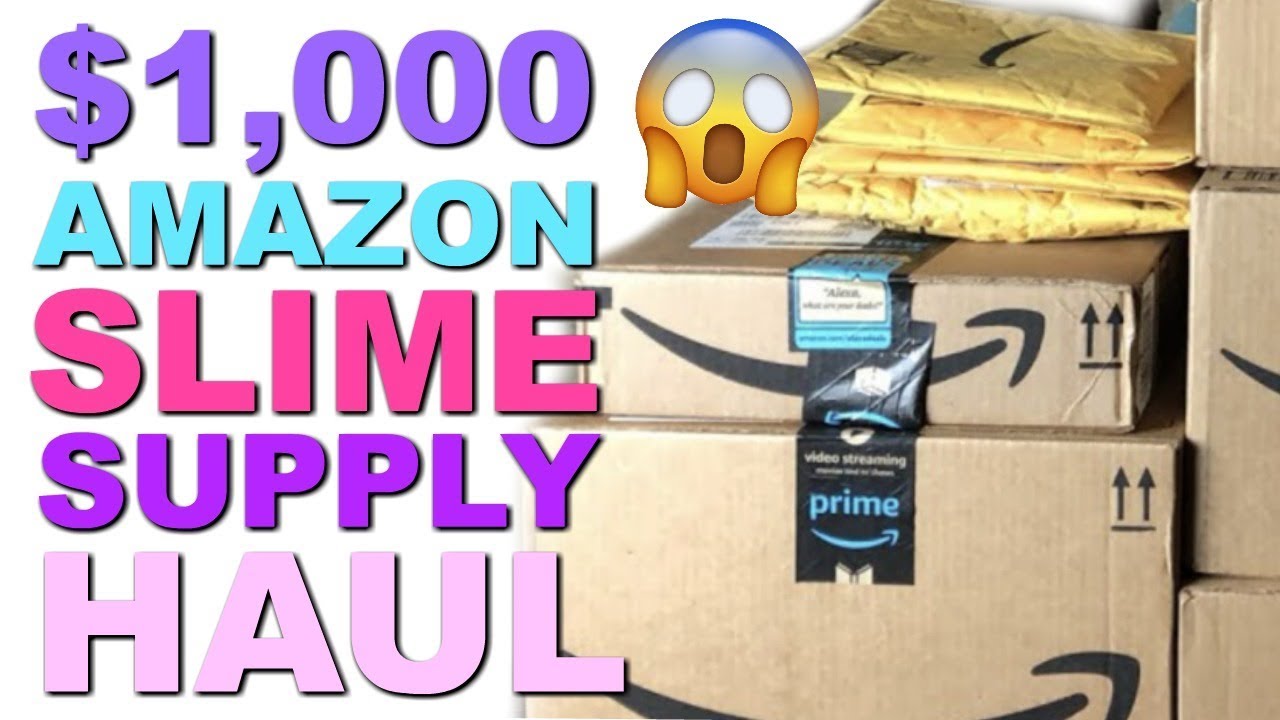 🔴 UNBOXING $1,000 AMAZON SLIME SUPPLY HAUL