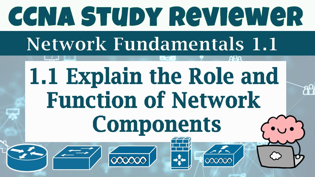 CCNA Study Reviewer - 1.1 Explain the Role and Function of Network Components  (with Flashcards)